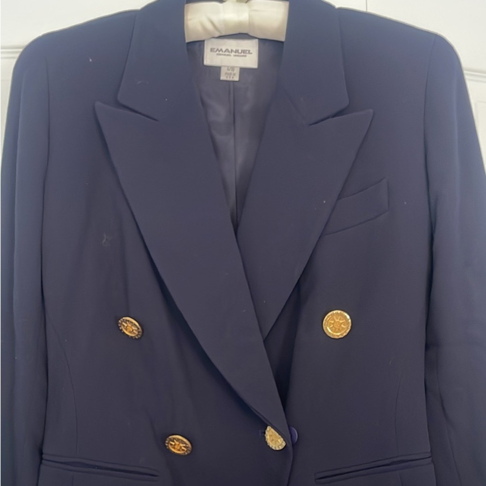 Emanuel Ungaro Navy Blazer with Gold Buttons 4